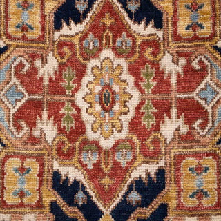Moshari - Red Navy Serapi Classic Persian Retro Fine Quality Rug