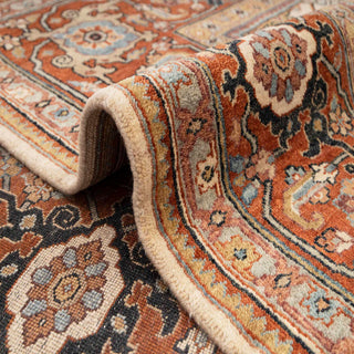 Sultan Ember - 8x10 Elegant Ivory Persian Premium Wool Hand Knotted Rug