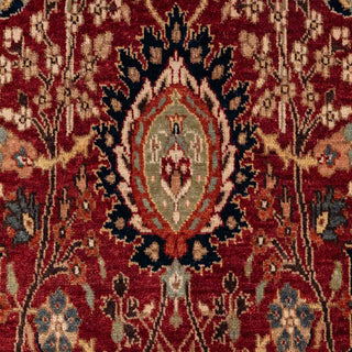 Kerman Sickle - 6x9 Red Vintage Persian Reproduction High KPSI Rug