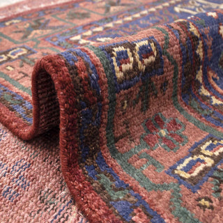 Elexis - 8x10 Red Blue Traditional Persian Style Hand Knotted Soft Wool Rug