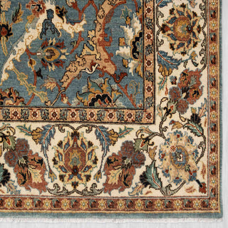 Golestan Blue - 8x10 Vintage Persian Bidjar Reproduction Blue Wool Rug