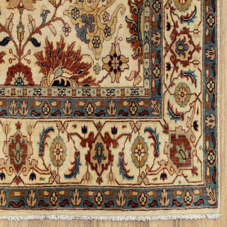 Ashford - 5x7 & 6x9 Classic Persian Floral Ivory Cream High Knot Density Wool Rug