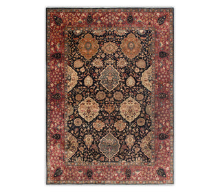 10x14 Super Fine Weave Persian Tabriz High Density Navy Wool living room Rug