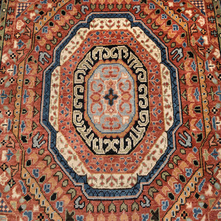 Currency Red - 9x12 Persian Mamluk Hand Knotted Fine Wool Rug