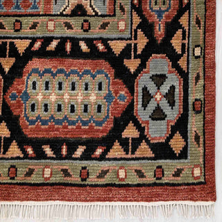 Currency Red - 9x12 Persian Mamluk Hand Knotted Fine Wool Rug