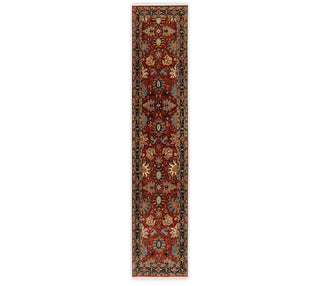 2'6x10 Ft Persian Runner Rug Corridor Rug Rust Wool Kitchen Rug
