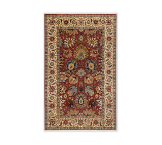 4x6 Small Area Vintage Persian Look Rust Wool Kitchen Rug