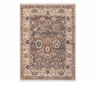 8x10 Area Rug Brown Modern Turkish Oushak Handmade Wool Rug