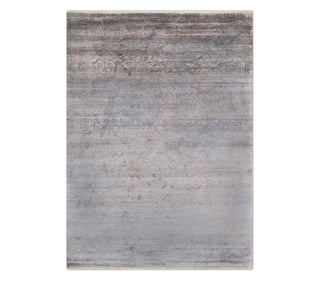 8x10 Gray Silk Vintage Persian Look Indian Artisans Handmade Rug