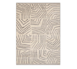 8x10 Ivory Plush Modern Moroccan Hand Knotted Natural Wool Rug