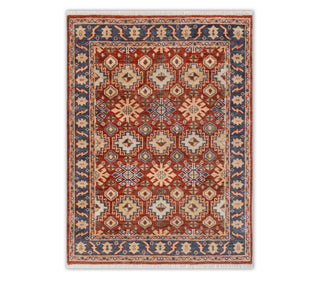 8x10 Red Gray vintage Persian Oushak Hand Knotted Soft Feel Wool Rug