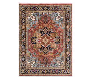 8x10 Red Wool Classic Persian Heriz Serapi Handmade Rug