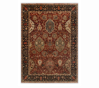 8x10 Vintage Persian Style Inspired Red Wool Rug For Living Room