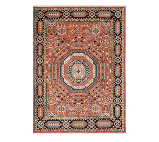 9x12 Red Black Anatolian Mamluk Design Rug For Living Room