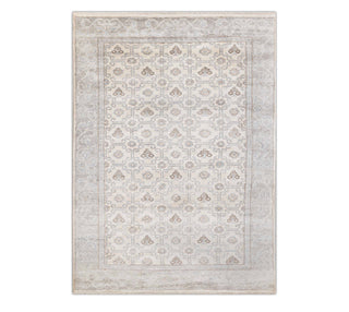 6x9 Bamboo Silk Rug Modern Style Hand Knotted Soft Feel Gray Rug