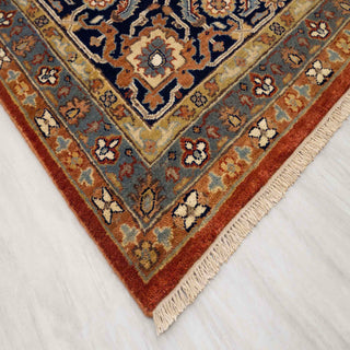 Ashford - Red Blue Persian Reproduction Tabriz High Density Premium Quality Wool Rug