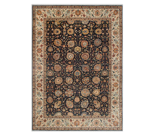 Armon 10x14 Hand Knotted Persian Floral Motifs Wool Rug