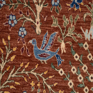 9x12 Peacock Garden Hand Knotted Woolen Rug