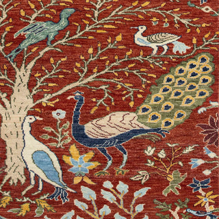 2'6x10 Persian Garden of Paradise Bird Runner Rug