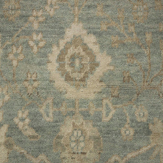 Woods 8x10 Distressed Fine Hand Knotted Oushak Wool Rug