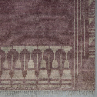 Wilson 8x10 Dusty Mauve Geometric Tribal Wool Rug