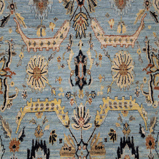 Ambadi - 8x10 Blue Wool Persian Inspired Oushak High KPSI Rug