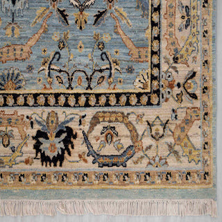 Ambadi - 8x10 Blue Wool Persian Inspired Oushak High KPSI Rug