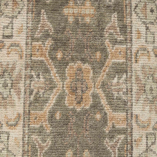 Morgan - Runner Rug Olive Green Grey Persian Style Oushak Rug