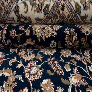 Nain 9x12 Allover Persian Wool & Silk Rug