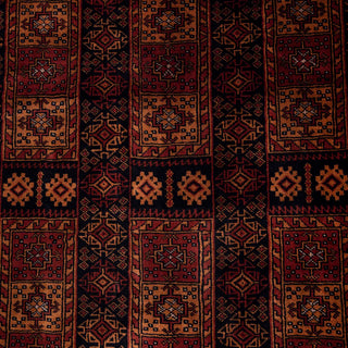 Herati 9x12 Hand Knotted Traditional Bokhara Silky Feel Wool Rug
