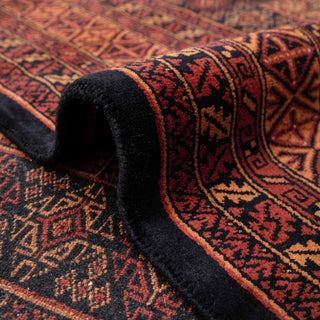 Herati 9x12 Hand Knotted Traditional Bokhara Silky Feel Wool Rug