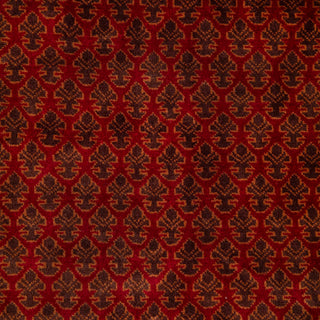 Herati 8x10 Red Traditional Persian Litchi Motifs Wool Rug