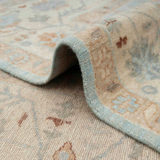 Tracy 9x12 Fine Hand Knotted Blue Wool Oushak Rug