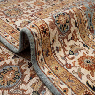 Anwar - 8x10 Traditional Persian Mina Khani Floral Hand Knotted Wool Rug