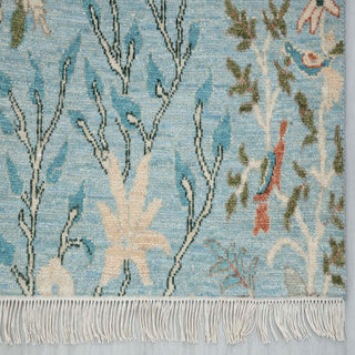 2'6x10 Birds of Paradise Inspired Woolen Runner Rug