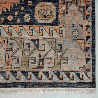 Karen - 10x14 Charcoal Kismet Oushak Inspired Wool Rug