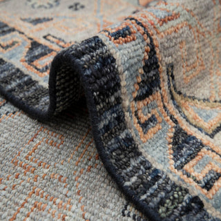 Karen - 10x14 Charcoal Kismet Oushak Inspired Wool Rug
