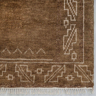 Dallas 8x10 Rich Brown Hand Knotted Woolen Rug