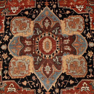 Kammert - 8x10 Red Vintage Persian Serapi Mahal Reproduction Wool Rug
