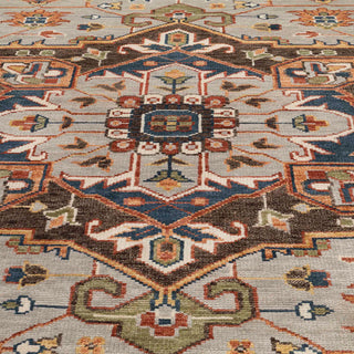 Alexa - 12x15 Large Area Gray Classic Persian Serapi Rug