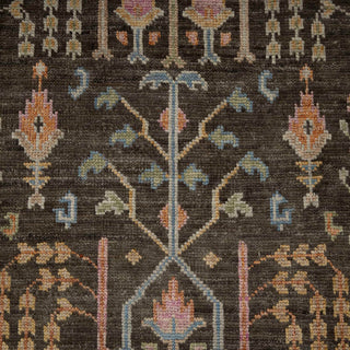 Avery 8x10 Hand Knotted Tree Motifs Oushak Inspired Rug