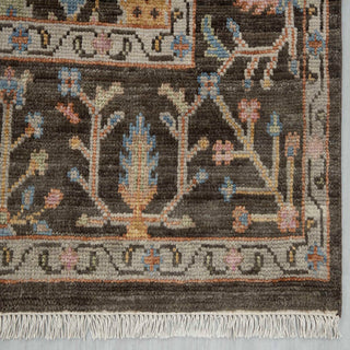 Avery 8x10 Hand Knotted Tree Motifs Oushak Inspired Rug