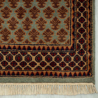 Herati 2'6x10 Fine Weave Persian Senneh Wool Rug