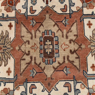 Elyse - 12x15 Large Area Rust Navy Persian Hand Knotted Serapi