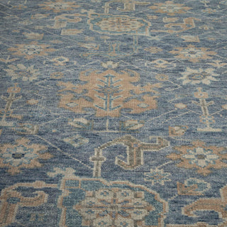 Stewart 8x10 Hand Knotted Distressed Oushak Wool Rug