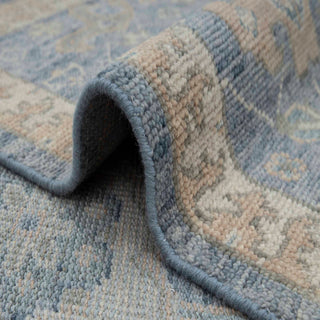 Stewart 8x10 Hand Knotted Distressed Oushak Wool Rug