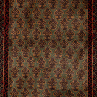 Herati 2'6x4 Hand Knotted Persian Runner Rug