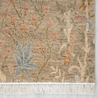 2'6x10 Distressed Birds Peacock Wool Runner Rug