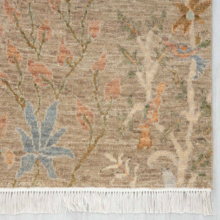 2'6x10 Distressed Birds Peacock Wool Runner Rug