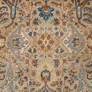 Zarin 9x12 Beige Persian Bidjar Reproduction Wool Rug